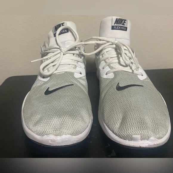 Used Off White Nike Flex Trainer 9 shoes - Women’s size 10.5 - Picture 2 of 10